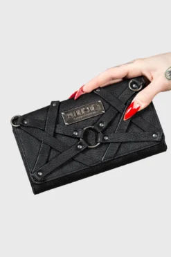 Killstar Midnight Dream Wallet - Gothic Faux Suede Statement Purse