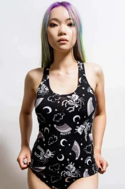 KILLSTAR Moonbow Longline Vest - Alternative Printed Tank Top