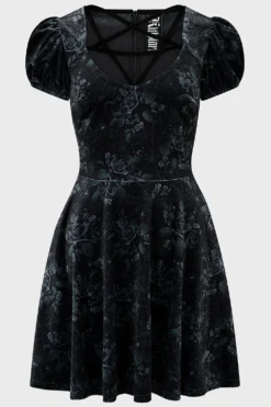 Moonlit Pentacle Dress -Kill Star Store MOONLITPENTACLEDRESS BLACK 1