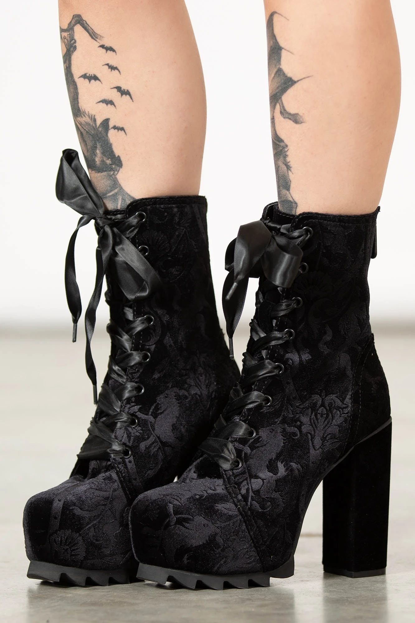 KILLSTAR Mormaer Velvet Platform Boots 1 KILLSTAR Mormaer Velvet Platform Boots