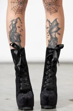 KILLSTAR Mormaer Velvet Platform Boots 10 KILLSTAR Mormaer Velvet Platform Boots -Kill Star Store MORAER BOOTS W E