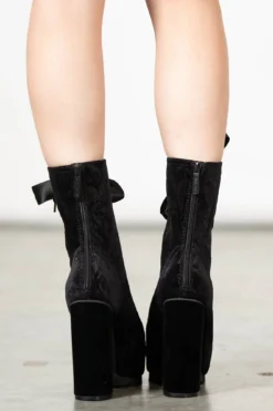 KILLSTAR Mormaer Velvet Platform Boots 11 KILLSTAR Mormaer Velvet Platform Boots -Kill Star Store MORAER BOOTS W F
