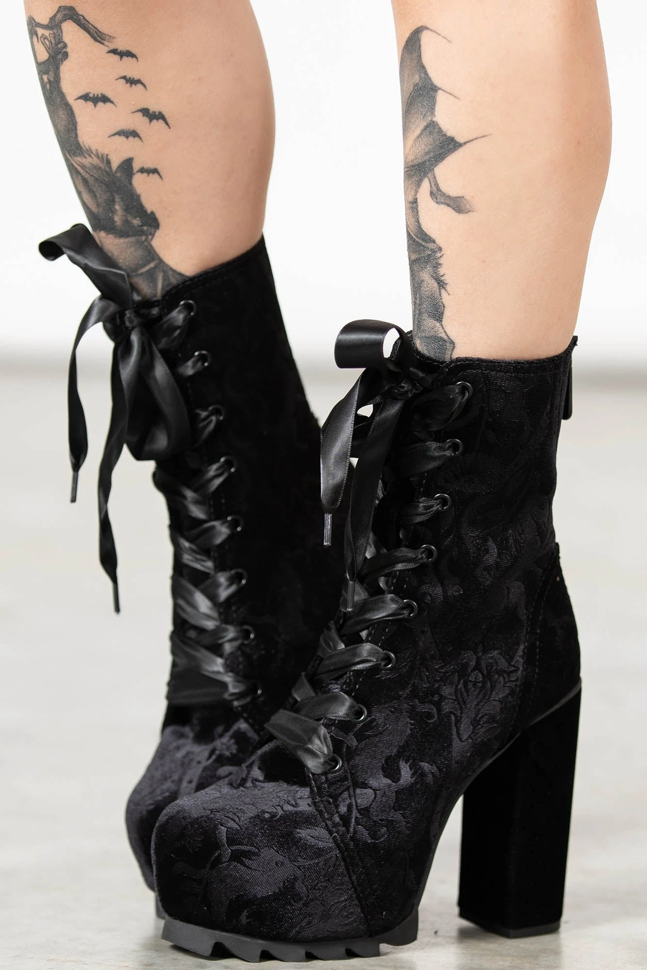 KILLSTAR Mormaer Velvet Platform Boots 6 KILLSTAR Mormaer Velvet Platform Boots - Image 6