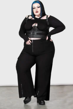 KILLSTAR Moray High Waisted Cargo Trousers [PLUS]