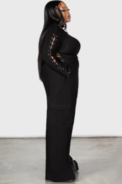 KILLSTAR Moray High Waisted Cargo Trousers [PLUS] -Kill Star Store MORAY HIGH WAISTED TROUSERS PLUS W C