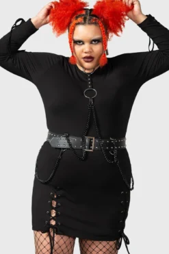 Killstar My New Muse Harness [PLUS] - Faux Leather Gothic Accessory