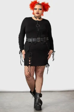 Killstar My New Muse Harness [PLUS] - Faux Leather Gothic Accessory -Kill Star Store MY NEW MUSE HARNESS PLUS W D