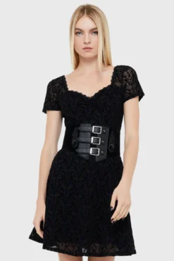 KILLSTAR x Adventure Time Marceline Burn Out Velvet Skater Dress