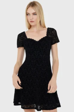 KILLSTAR x Adventure Time Marceline Burn Out Velvet Skater Dress 8 KILLSTAR x Adventure Time Marceline Burn Out Velvet Skater Dress -Kill Star Store MarcelineSkaterDress D