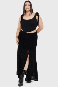 KILLSTAR x Adventure Time Marceline Burn-Out Velvet Maxi Skirt 12 KILLSTAR x Adventure Time Marceline Burn-Out Velvet Maxi Skirt -Kill Star Store Marceline Maxi Skirt PLUS B