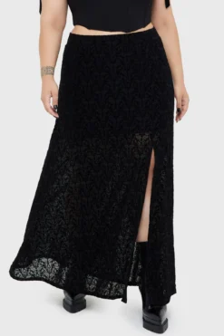 KILLSTAR x Adventure Time Marceline Burn-Out Velvet Maxi Skirt 13 KILLSTAR x Adventure Time Marceline Burn-Out Velvet Maxi Skirt -Kill Star Store Marceline Maxi Skirt PLUS C