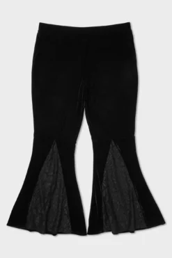 Killstar Marisola Velvet Flare Leggings [Plus Size] -Kill Star Store Marisola Flares B