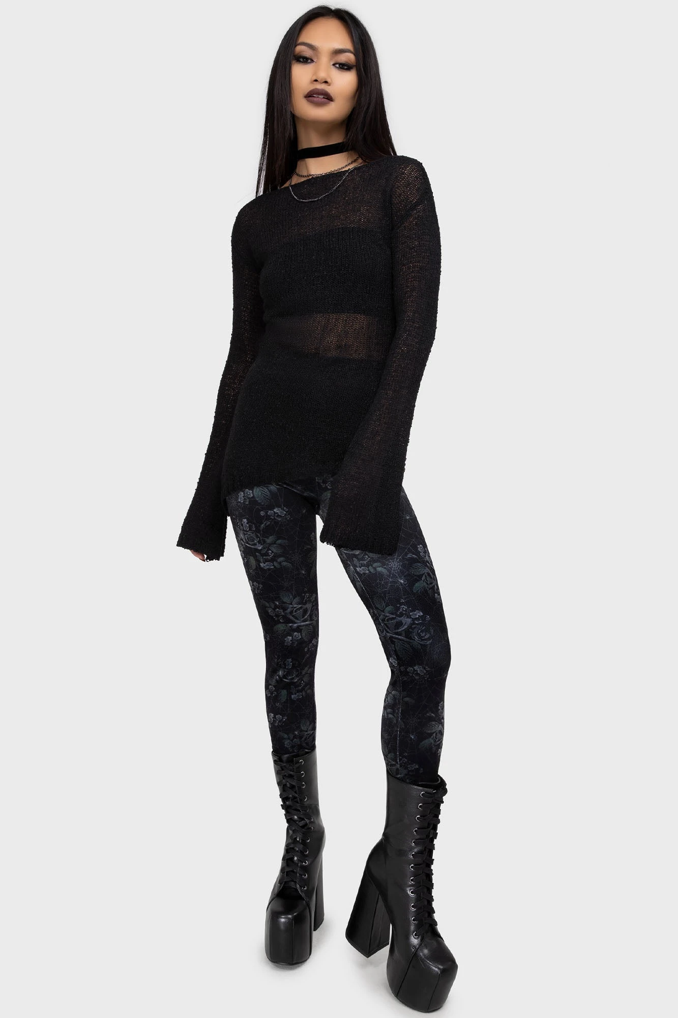 Midnight Rose Leggings 1 Midnight Rose Leggings