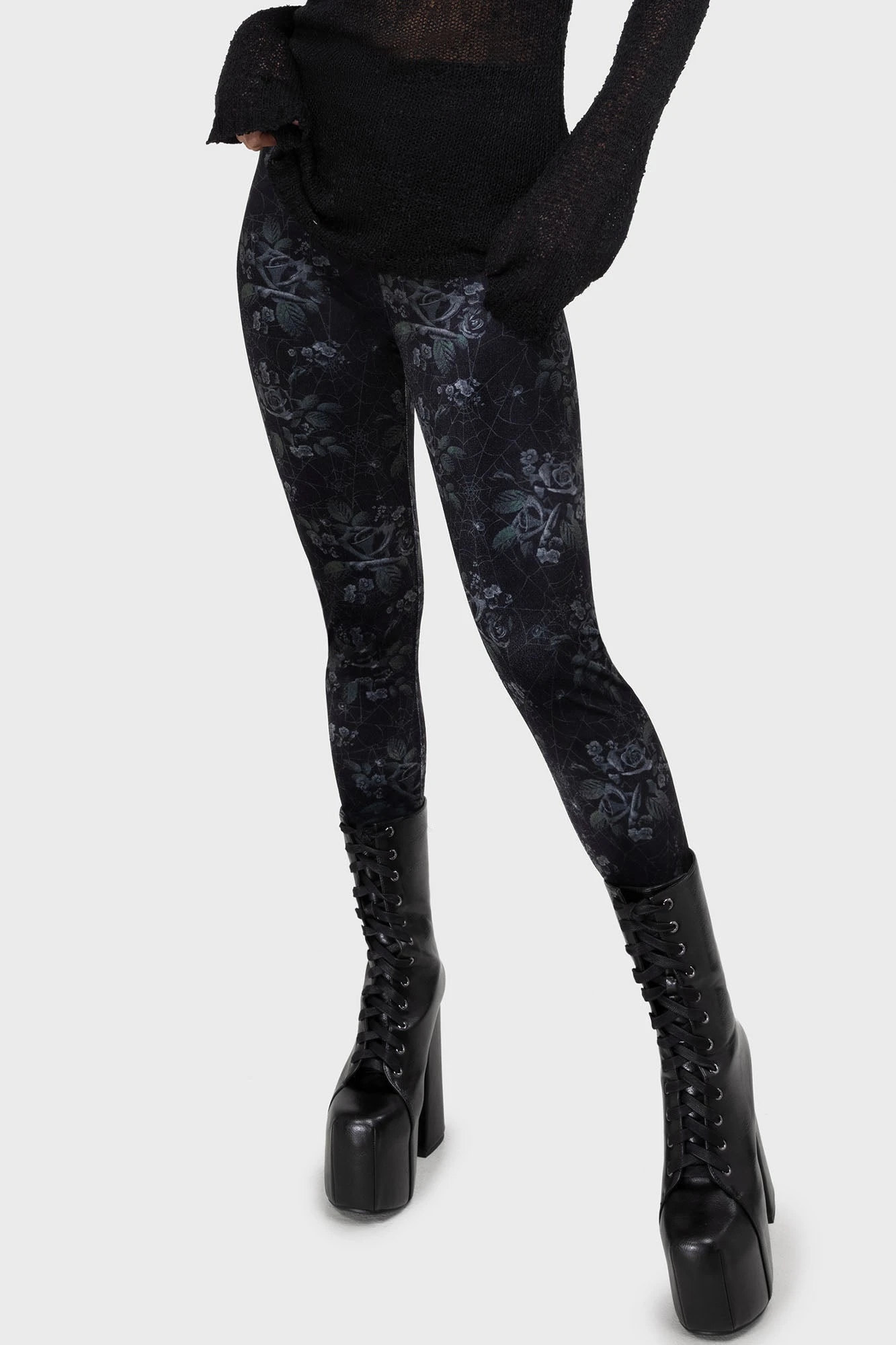 Midnight Rose Leggings 2 Midnight Rose Leggings - Image 2