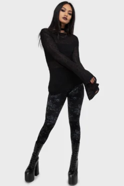 Midnight Rose Leggings 8 Midnight Rose Leggings -Kill Star Store MidnightRoseLeggings D 2
