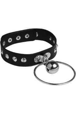 Killstar Milk Mad Faux Leather Bell Choker -Kill Star Store MilkMadChoker G