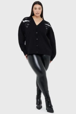 Killstar x Adventure Time Monochromi Corn Knitted Cardigan -Kill Star Store MonochromiCornCardigan plus C 40df6ff8 5560 4f06 98ca 133b4a8fb2e9