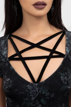 Moonlit Pentacle Dress -Kill Star Store MoonlitPentacleDress E