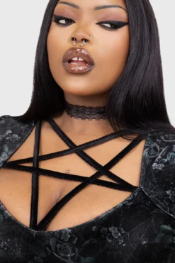 Moonlit Pentacle Dress -Kill Star Store MoonlitPentacleDress PLUS D