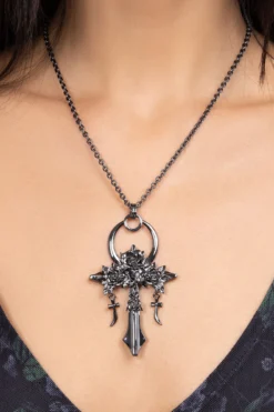 Mourning Ankh Necklace -Kill Star Store MourningAnkhNecklace C