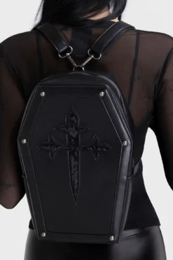 KILLSTAR Nail In The Coffin Backpack 8 KILLSTAR Nail In The Coffin Backpack -Kill Star Store NAILINTHECOFFINBACKPACK C