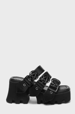 KILLSTAR Natash Pentagram Platform Sandals
