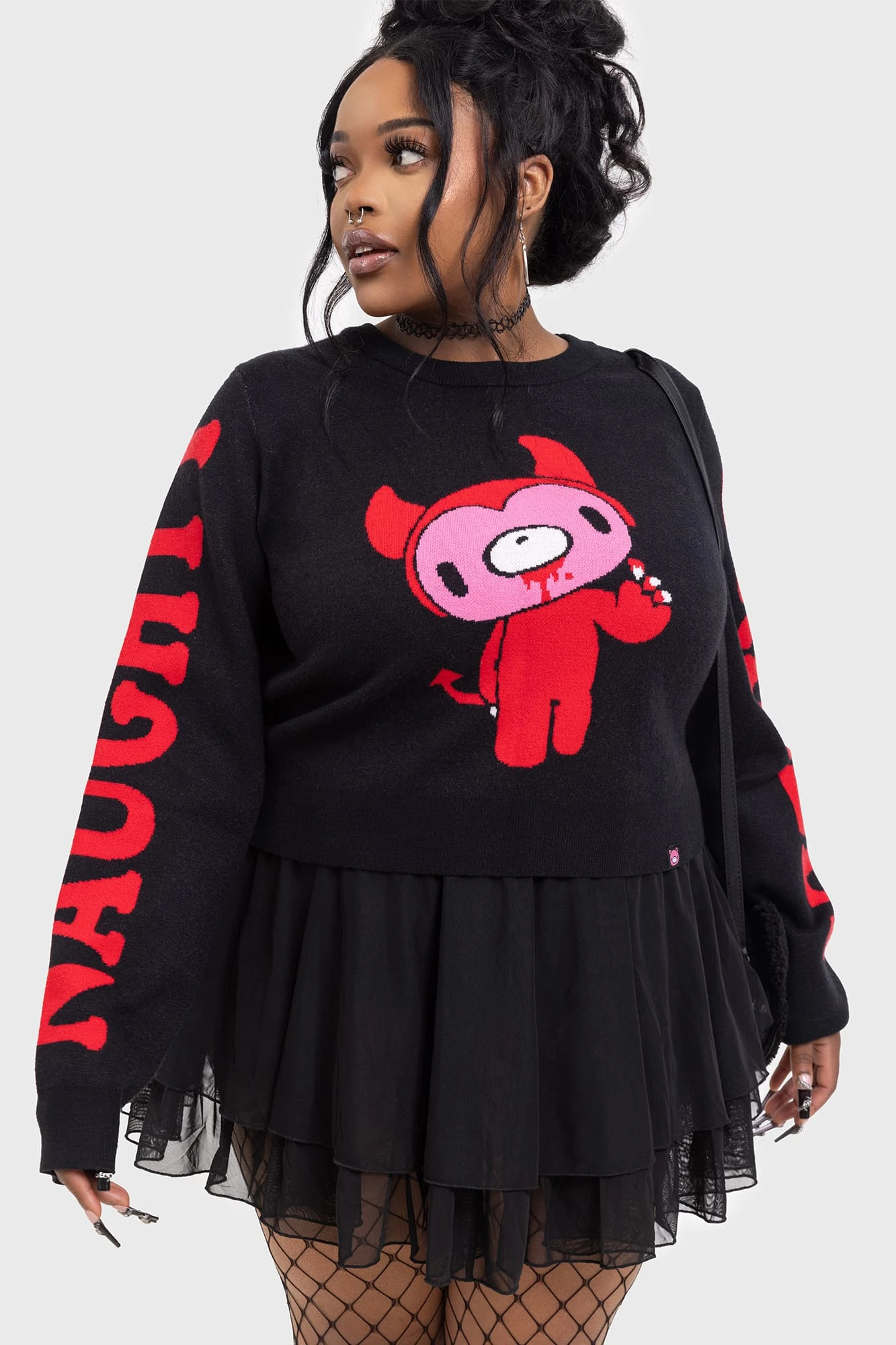 KILLSTAR Naughty Grizzly Knit Sweater 4 KILLSTAR Naughty Grizzly Knit Sweater - Image 4