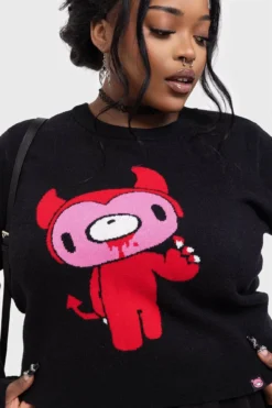 KILLSTAR Naughty Grizzly Knit Sweater 14 KILLSTAR Naughty Grizzly Knit Sweater -Kill Star Store NAUGHTY GRIZZLY KNIT SWEATER PLUS W D