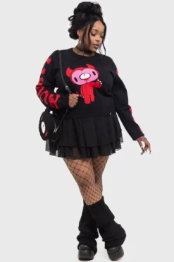 KILLSTAR Naughty Grizzly Knit Sweater 16 KILLSTAR Naughty Grizzly Knit Sweater -Kill Star Store NAUGHTY GRIZZLY KNIT SWEATER PLUS W F