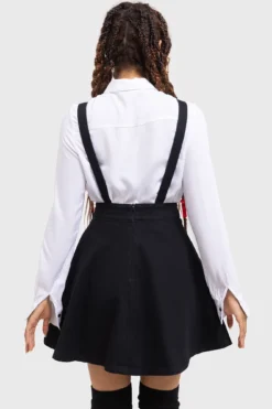 KILLSTAR Naughty Grizzly Pinafore Dress -Kill Star Store NAUGHTY GRIZZLY PINAFORE DRESS W G