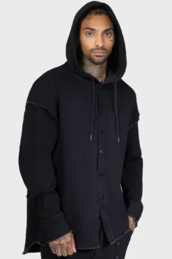KILLSTAR Necro Vale Hooded Denim Overshirt