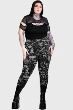 Killstar x Beetlejuice Never Trust The Living Leggings -Kill Star Store NEVER TRUST THE LIVING LEGGINGS PLUS W B be0c7770 3bc4 480e 8445 a473a4ed70d6