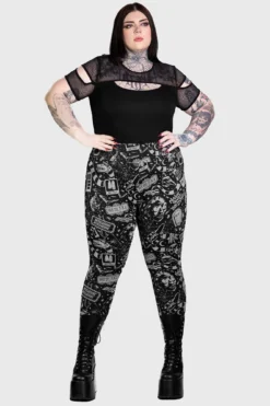 Killstar x Beetlejuice Never Trust The Living Leggings -Kill Star Store NEVER TRUST THE LIVING LEGGINGS PLUS W D ec0f957a b91d 4586 b23a 0bf419609f4e
