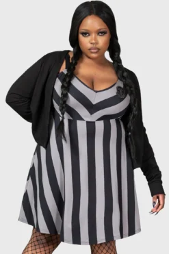 KILLSTAR x Wednesday Nevermore Mini Dress [Plus Size]