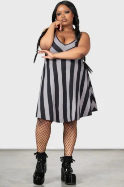 KILLSTAR x Wednesday Nevermore Mini Dress [Plus Size] -Kill Star Store NEVERMORE MINI DRESS PLUS W D