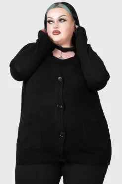 Killstar Next Regret Knit Cardigan [Plus Size]