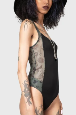 Night Lichen Bodysuit -Kill Star Store NIGHT LICHEN BODYSUIT W E