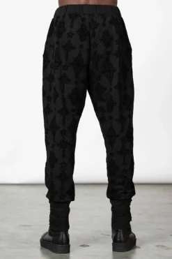 Killstar Night Thirst Joggers - Alternative Gothic Mens Sweatpants -Kill Star Store NIGHT THIRST JOGGERS M D