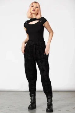 Killstar Night Thirst Joggers - Alternative Gothic Mens Sweatpants -Kill Star Store NIGHT THIRST JOGGERS W D