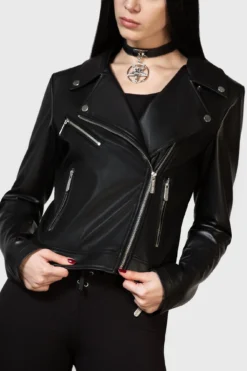 Night Wrath Biker Jacket -Kill Star Store NIGHT WRATH BIKER JACKET W E
