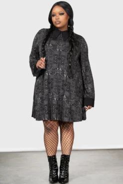 KILLSTAR Wednesday Nightshade Society Plus Size Mini Dress