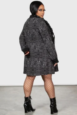 KILLSTAR Wednesday Nightshade Society Plus Size Mini Dress 9 KILLSTAR Wednesday Nightshade Society Plus Size Mini Dress -Kill Star Store NIGHTSHADE SOCIETY MINI DRESS PLUS W F