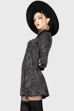 KILLSTAR x Wednesday Nightshade Society Mini Dress -Kill Star Store NIGHTSHADE SOCIETY MINI DRESS W F