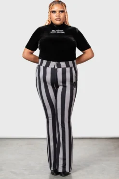 Wednesday x Killstar Nightshades and Ravens Plus Size Bootcut Trousers