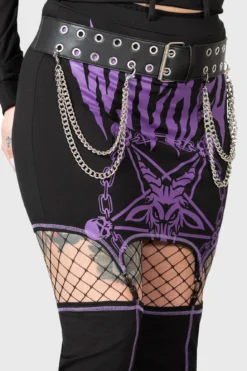 KILLSTAR Nilfheim Belt - Faux Leather Waist Accessory with Detachable Chains