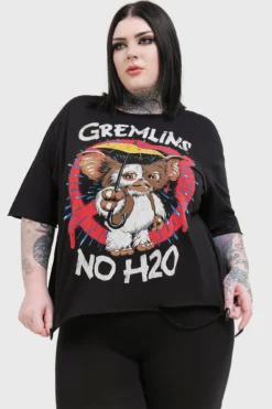 KILLSTAR x Gremlins No H20 Short Sleeve Top -Kill Star Store NO H20 SHORT SLEEVE TOP PLUS W B b1e4b1ca d580 4300 a363 85f06e3466ec