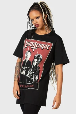 KILLSTAR Noctem Twin Temple Unisex T-Shirt 9 KILLSTAR Noctem Twin Temple Unisex T-Shirt -Kill Star Store NOCTEM TSHIRT W D