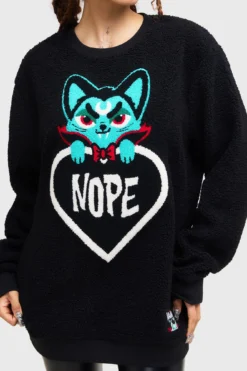 Nope Fleece Sweater -Kill Star Store NOPEFLEECESWEATER E