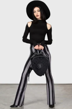 Killstar x Wednesday Not Friends Material Backpack - Nevermore Edition -Kill Star Store NOT FRIENDS MATERIAL BACKPACK W E