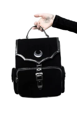 Killstar Nyah Moon Backpack - Velvet & Gloss Gothic Bag -Kill Star Store NYAH BACKPACK B